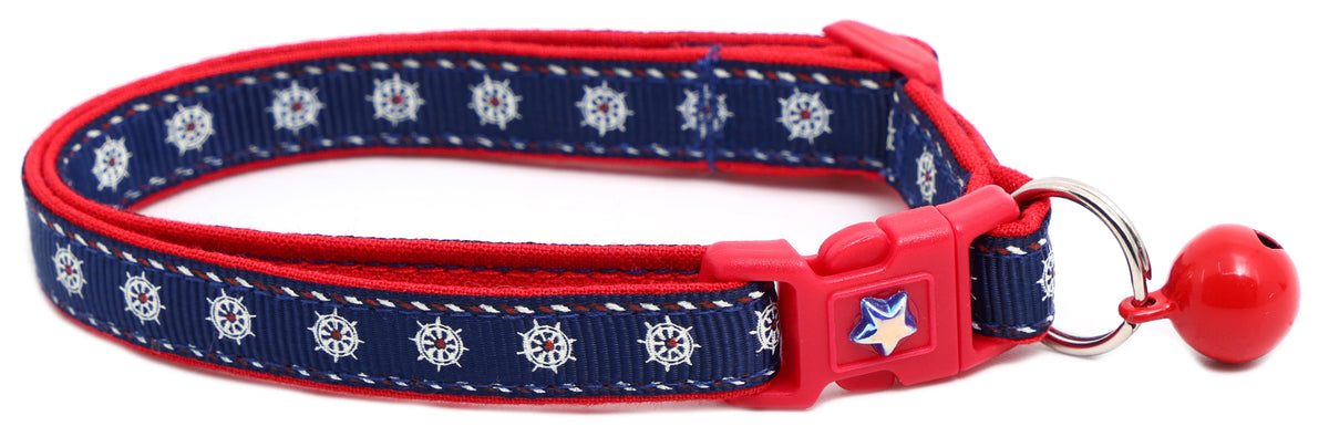 Ships Wheels Breakaway Cat Collar