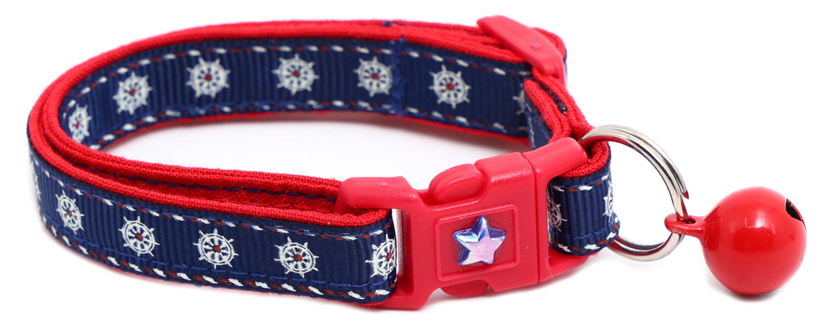 Ships Wheels Breakaway Cat Collar