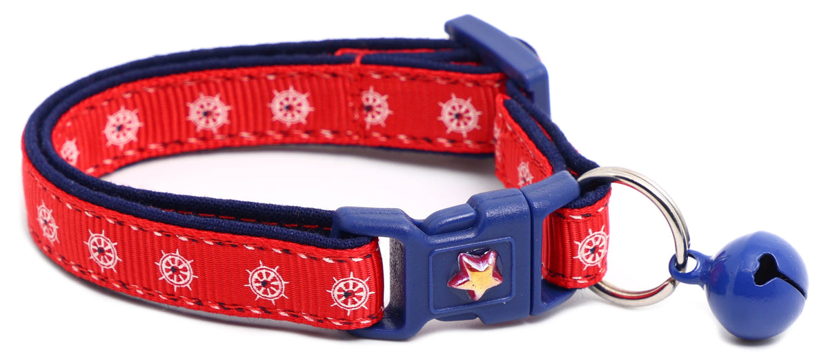 Ships Wheels Breakaway Cat Collar
