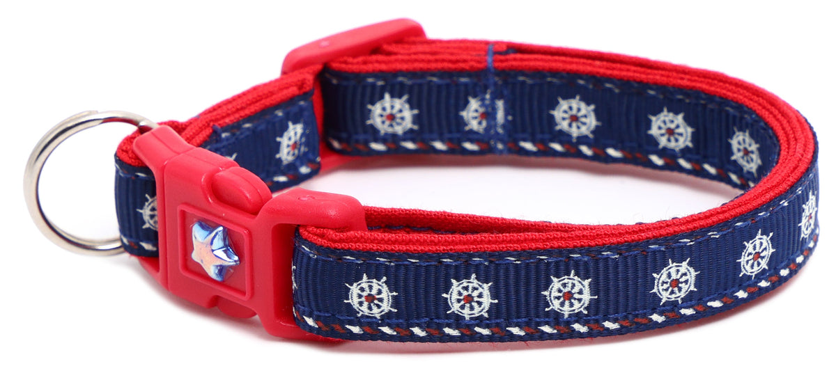 Ships Wheels Breakaway Cat Collar