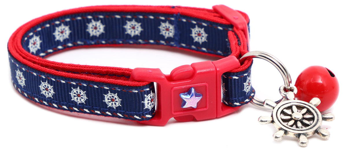 Ships Wheels Breakaway Cat Collar