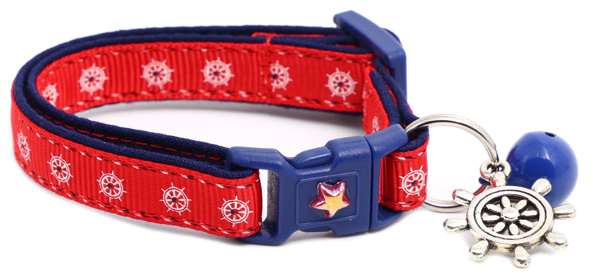 Ships Wheels Breakaway Cat Collar